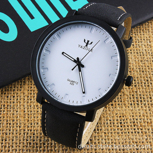 2021 YAZOLE 320 Hot Sell Couple Watch Practical Luminous Hands Clock Simple Fashion Leisure Quartz Wristwatch for Lovers Gifts